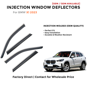 Déflecteur de vent pour BMW X1, pare-soleil, pare-pluie, visière de fenêtre de voiture injectée - Product Image 3