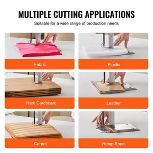 Tagliatrice Industriale per Tessuti ad Alta Velocità 750W, Lama in Acciaio Legato da 9,8 Pollici, Macchina per Taglio Stoffa con Lama Dritta, Efficienza 99%, Durevole - Product Image 6