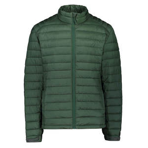 Veste matelassée pour homme, couleur unie, à capuche, fermeture éclair sur le devant, coupe-vent, décontractée, hiver, épaisse, en polyester, veste matelassée élégante pour homme - Product Image 1