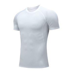 Men's Lightweight <b>Spring</b> Fitness Short Sleeve <b>Compression</b> T-Shirt Premium Running Clothes White Rash Guard Top 2026 - Product Image 1