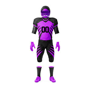 Jersey de Fútbol Americano de Compresión con Diseño Personalizado a Precio Accesible, OEM, 100% Poliéster, Secado Rápido, Transpirable, Uniforme de Fútbol Americano - Product Image 3