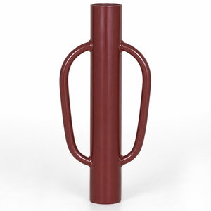 Piqueur de poteaux en acier robuste de couleur marron, manuel, pour poteaux en T, avec deux poignées, pour clôtures de ferme et de jardin - Product Image 1