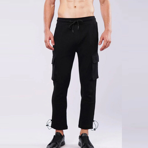 Men's Casual Mid Waist Drawstring <b>Joggers</b> with Back Pockets Breathable Lightweight <b>Polyester</b> Activewear - Product Image 3