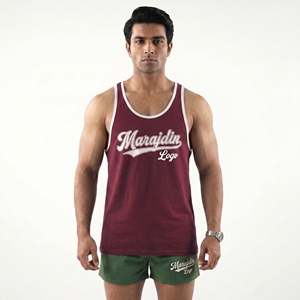 Australia USA True Sizing Men's White Tank <b>Top</b> With Red Logo Print Casual Style O-Neck Sleeveless <b>Top</b> - Product Image 5