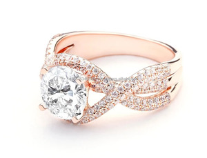 แหวนหมั้นทอง14K สำหรับผู้หญิงแหวนแต่งงาน igi/gia ได้รับการรับรองห้องปฏิบัติการปลูกเพชรและเพิร์ลสไตล์วินเทจสำหรับงานปาร์ตี้ - Product Image 4