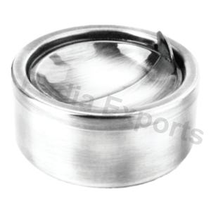 Cendrier en acier inoxydable Cendrier à double paroi Cendrier extérieur en acier inoxydable Cendrier de table rond - Product Image 2