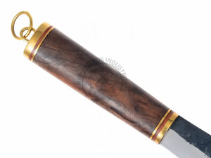 Nouveau couteau Viking court en acier à haute teneur en carbone 1095 forgé à la main, lame de 8 pouces, manche en bois de noyer, couteau médiéval ambidextre - Product Image 3