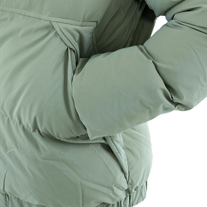 Veste matelassée à capuche pour homme, couleur unie, fermeture éclair, coupe-vent, vêtements d'hiver décontractés, rembourrage en polyester épais, coupe régulière - Product Image 6