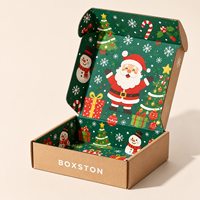 Cajas de Cartón Corrugado Personalizadas para Envíos Navideños, Cajas de Regalo Ecológicas Plegables para Envíos de Comercio Electrónico