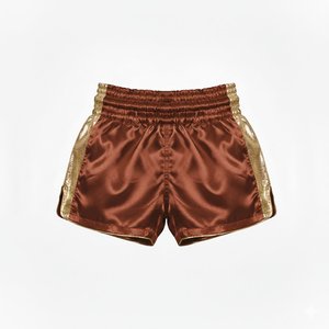 Pantalones Cortos de Muay Thai Personalizados con Lentejuelas, Cintura Elástica, Satén Plateado, Pantalones de Entrenamiento con Paneles Laterales Brillantes, Ropa de Boxeo Profesional - Product Image 5