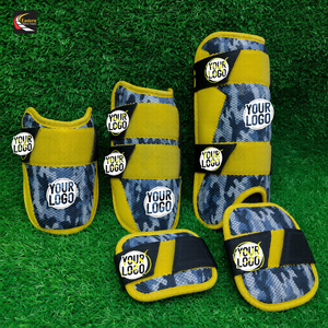 Ensemble de protection de baseball personnalisable en mousse EVA rembourrée, protège-tibias, protège-coudes, gants de frappe en gros - Product Image 1