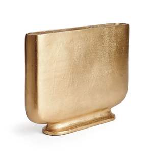 Jarrón de Flores Moderno de Aluminio Mediano, Acabado Mate Martillado, Color Dorado Personalizable, Hecho a Mano, Decorativo para Mesa - Product Image 4