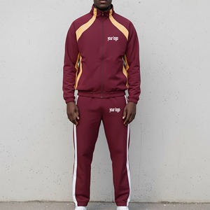 High Quality Plus Size Winter Streetwear 100% Nylon Drawstring Hoodie <b>Cuffed</b> <b>Jogger</b> Sweatsuit Custom Printed Logo Color Block - Product Image 1