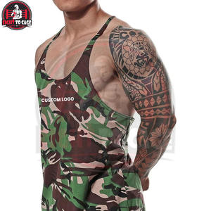 Camisetas de Gimnasio sin Mangas para Hombre, Ajuste Cómodo, Personalizadas, de Alta Calidad, de Poliéster/Algodón/Spandex, de Secado Rápido y Transpirables - Product Image 2