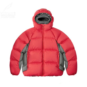 Veste d'hiver personnalisée en duvet d'oie pour homme, veste matelassée chaude avec fermeture éclair intégrale, veste matelassée pour homme - Product Image 3