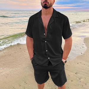 Camisa de Playa Casual de Verano para Hombre, Talla Grande, Manga Corta, Estampado de Palmeras, Diseño Hawaiano Transpirable en 3D - Product Image 4