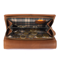 Dompet Kulit Asli Berkualitas Premium untuk Wanita, Model Dompet Elegan dengan Banyak Slot Kartu, Tersedia dengan Harga Terbaik