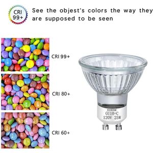 Confezione da 4 Lampadine Alogene GU10 25W di Ricambio NP5 per Scaldacera 120V, Bruciatore per Cera Profumata per Aree Incassate - Product Image 3