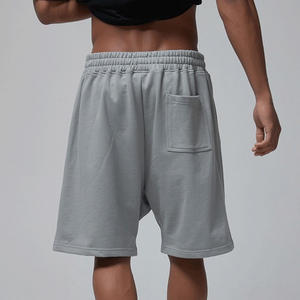 Shorts de sport décontractés pour hommes, 100 % coton, couleur unie, séchage rapide, écologiques, respirants, pour la plage et la gym, vente en gros, haute qualité - Product Image 4