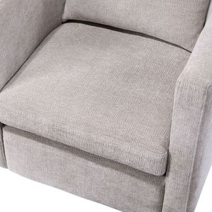 Poltrona Girevole Sutton in Lino, Elegante Arredamento per Soggiorno - Product Image 3