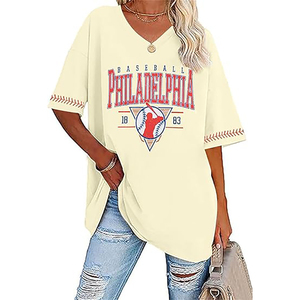 Camiseta Personalizada Sublimada para Fanáticos del Softbol, con Nombre del Equipo y Número, Ropa de Apoyo Familiar, Venta al Por Mayor, OEM, ODM - Product Image 1