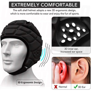 Casque souple pour flag football, casque de protection souple pour rugby, pour jeunes et adultes, équipement de protection léger et respirant - Product Image 2
