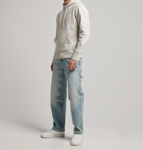 Hot Selling Men's Slim Fit 100% Cotton Pullover <b>Hoodies</b> <b>Plain</b> Color with Kangaroo Pocket Embroidered Design for Autumn Season - Product Image 2