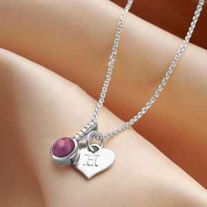 Collier en argent sterling 925 avec améthyste véritable, pierre de naissance de février, cadeau d'anniversaire pour elle - Product Image 4