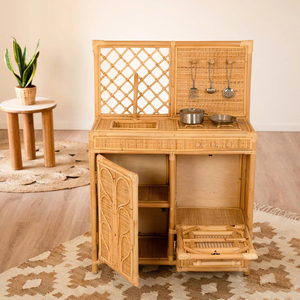 Elegante Juguete de Mimbre para Niños, Juguete Educativo Tejido a Mano para Juego Montessori, Decoración de Guardería y Diversión de Aprendizaje Diario - Product Image 1