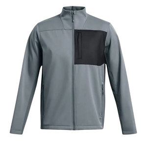 OEM Hot Selling Custom Logo <b>Men</b> Winter Casual Outdoor <b>Reflective</b> Delivery Zipper Waterproof Breathable Softshell <b>Jacket</b> - Product Image 3