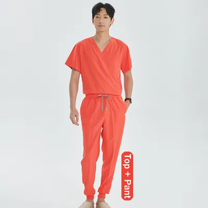 Wholesale Medical <b>Scrub</b> <b>Set</b> Polyester Spandex Women Men's Surgical Outfit Pet Hospital Nursing Uniforms <b>Sets</b> - Product Image 5