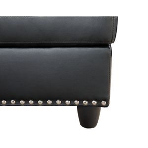 Divano Componibile Irine in Ecopelle con Pouf per Soggiorno - Product Image 4