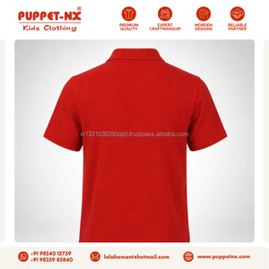 Camiseta Polo Roja al por Mayor para Niños, Camisetas Polo de Manga Corta para Niños y Uniformes Escolares, MOQ Bajo, 100% Algodón - Product Image 5