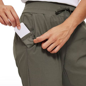 Pantalones Casuales de Uso Diario para Mujer con Cintura Ajustable con Cordón, Tela Suave, Corte Holgado y Relajado, Decoración de Encaje y Lazo para Invierno - Product Image 5