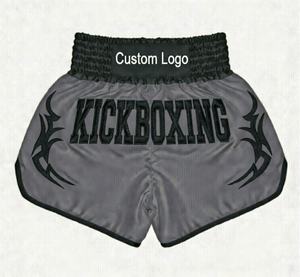 Pantalones Cortos de Muay Thai con Logotipo Personalizado, Pantalones Cortos de Lucha MMA y Kickboxing, Fabricante OEM ODM, Suministro al por Mayor, Pantalones de Boxeo Sublimados - Product Image 5