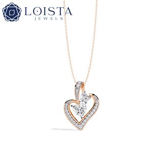 จี้เพชรทรงกลมเจียระไนแบบบริลเลียนท์ 18K ทองคำแท้ ดีไซน์น่ารัก รับรองโดยผู้เชี่ยวชาญ สำหรับผู้หญิง - Product Image 4