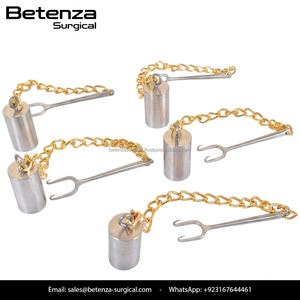 Retractor Nasal Ponderado Gruber 55g/2oz con Cadena + Gancho Gordon para Cirugía Plástica de Rinoplastia - Product Image 3