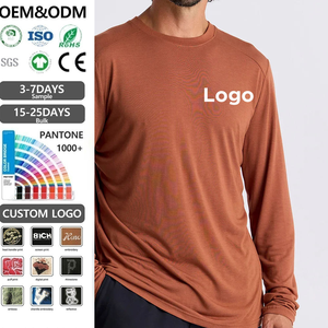 Chemise à manches longues pour homme, couleur unie, 100% polyester, protection UPF 50 anti-UV, vêtements d'extérieur - Product Image 5
