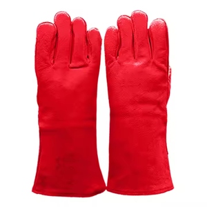 Gants de sécurité en cuir de vachette pleine fleur haute performance, résistants au feu, pour la soudure, la lutte contre les incendies, le barbecue et l'usage industriel - Product Image 4
