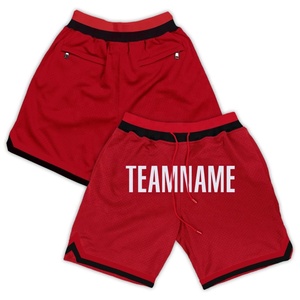 En gros OEM Logo Personnalisé Embraided À Séchage Rapide de Sport Hommes de Gym Mesh Basketball Shorts - Product Image 6
