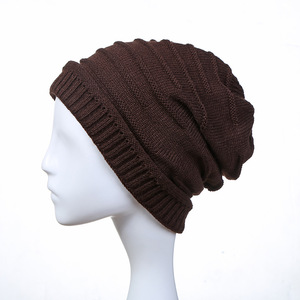 Unisex Solid Color Knit Beanie Hat 100% Acrylic <b>Winter</b> <b>Cap</b> Casual Adult 56-58CM Computer Knitted - Product Image 3
