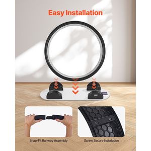 Tapis roulant d'exercice de chat noir de 40.8 pouces avec podomètre favorisant la santé et la forme physique des animaux de compagnie - Product Image 5