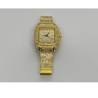 Reloj de diamantes de moissanita estilo japonés más vendido, reloj a juego para parejas, ideal como regalo de San Valentín, disponible a un precio razonable.
