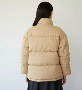 เสื้อแจ็คเก็ตขนสัตว์ฟ็อกซ์สีเทาสำหรับผู้หญิง มีฮู้ด ซิป  ไซส์ใหญ่  ทันสมัย น้ำหนักเบา เหมาะสำหรับฤดูหนาว - Product Image 2