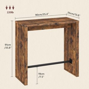 Premium Whiskey Barrel High-Top Bar <b>Table</b> | Solid Wood Restaurant Furniture Manufacturer - Product Image 2