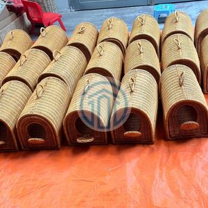 Eco Friendly Wholesale Rectangle Rattan Pet <b>Bed</b> Low Price Woven <b>Dog</b> <b>Sofa</b> Lounge Furniture Bulk Manufacturer Direct Export - Product Image 4