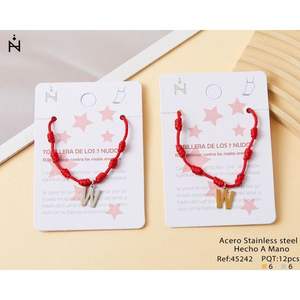 Cavigliera TOBILLER con Lettera W in Acciaio Inossidabile e Nodo a Sette Stelle - Product Image 1