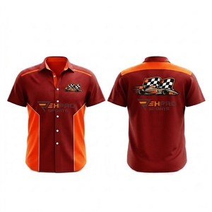 ผู้ผลิต ผู้จัดจำหน่าย เสื้อแข่งรถแบบกำหนดเอง เสื้อแขนสั้นสำหรับทีมงานซ่อมบำรุง เสื้อสำหรับช่างซ่อมรถ เสื้อแข่งรถแรลลี่ เสื้อทีมดริฟท์ เสื้อ F1 เสื้อมอเตอร์สปอร์ต - Product Image 6