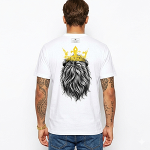 Camiseta Hip Hop de Corte Regular para Hombre con Logotipo Personalizado, Popular, Multicolor, Impresión en Serigrafía, Hecha de Mezcla de Poliéster/Algodón de 220g - Product Image 3