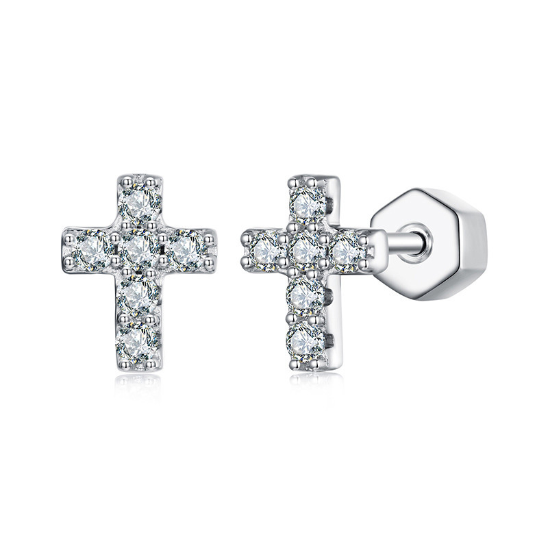 Fashion Star Shape Moissanite Studs S925